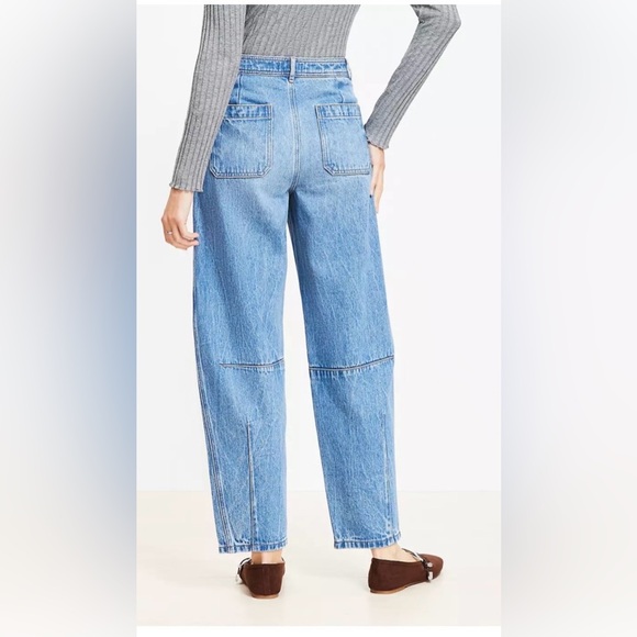 LOFT High Rise Barrel Jeans, size 6 - Picture 5 of 6